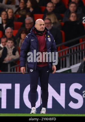 Entraîneur-chef intérimaire de l'Angleterre, Lee Carsley - Angleterre v République d'Irlande, UEFA Nations League, stade de Wembley, Londres, Royaume-Uni - 17 novembre 2024 Banque D'Images