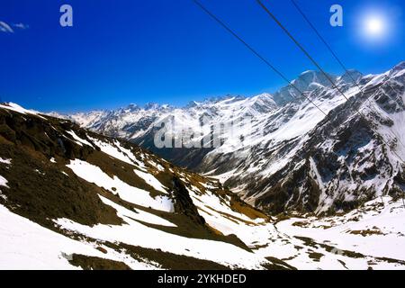 Belle vue de la montagne dans la région de l'Elbrous.L'Europe Banque D'Images