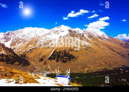 Belle vue de la montagne dans la région de l'Elbrous.L'Europe Banque D'Images