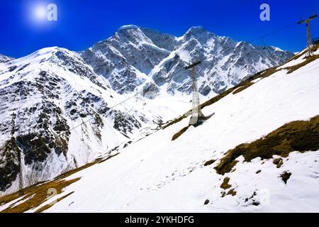 Belle vue de la montagne dans la région de l'Elbrous.L'Europe Banque D'Images