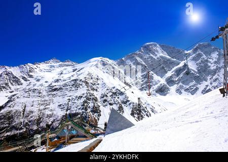 Belle vue de la montagne dans la région de l'Elbrous.L'Europe Banque D'Images