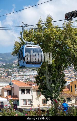 Téléphérique actif à Funchal Madère Banque D'Images