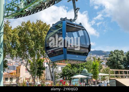 Téléphérique actif à Funchal Madère Banque D'Images