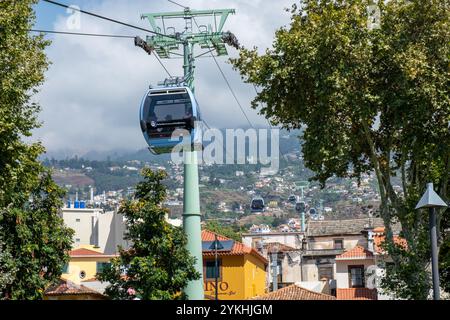 Téléphérique actif à Funchal Madère Banque D'Images