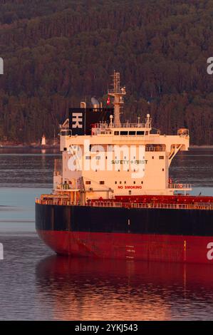 Cargo, rivière Saguenay, la Baie, Saguenay, Québec, Canada Banque D'Images