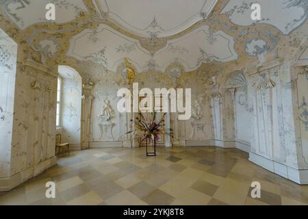 Engelhartstetten, Autriche : Sala terrena est la salle au rez-de-chaussée du Schloss Hof qui appartenait au prince Eugène de Savoie Banque D'Images