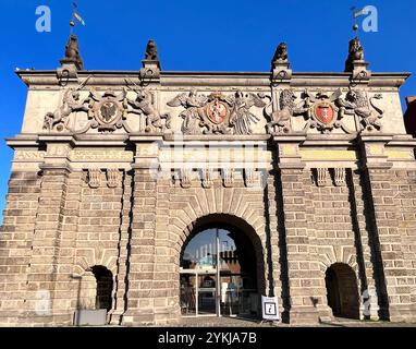 Gdansk, Brama Wyzynna, High Gate, historique, point de repère, vieille ville de Gdansk, Pologne, Europe, UE Banque D'Images