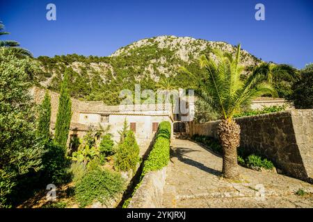 Ermitage de la Trinitat, XVIII siècle, fondée en 1648. Valldemossa. Sierra de Tramuntana. Majorque. Îles Baléares. Espagne. Banque D'Images