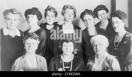 Conseil d'administration Ligue nationale de la femme Voters-Chicago Convention, Février 1920 Banque D'Images