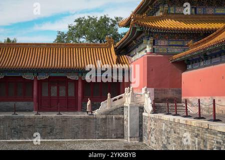 Pékin, Chine - 22 octobre 2024 : à l'intérieur de la Cité interdite. Un point de repère important et une destination de voyage. Banque D'Images