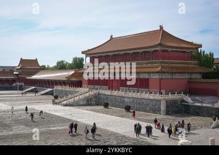 Pékin, Chine - 22 octobre 2024 : à l'intérieur de la Cité interdite. Un point de repère important et une destination de voyage. Banque D'Images