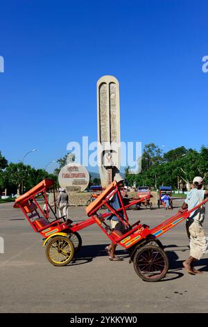 Monument Fahaleovantena à Antsirabe, Madagascar. Banque D'Images