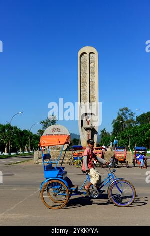 Monument Fahaleovantena à Antsirabe, Madagascar. Banque D'Images