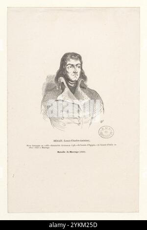 725 - Desaix (Louis-Charles-Antoine), né en Auvergne en 1768. Général de division en 1796, de l'armée d'Egypte, de l'armée d'Italie en 1800. Tué à Marengo. Banque D'Images