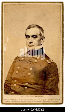 Brigadier général Robert Anderson, 1861. Banque D'Images