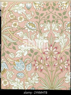 Livre d'échantillons de papier peint 1 - William Morris and Company - page029r. Banque D'Images