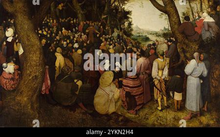 Pieter Bruegel l'ancien - le Sermon de Saint Jean Baptiste (1566) - Szépművészeti Múzeum. Banque D'Images