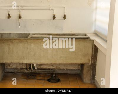 Intérieur de la Villa Savoye, véritable chef-d'œuvre du Corbusier et du style international à Poissy (banlieue de Paris) Banque D'Images