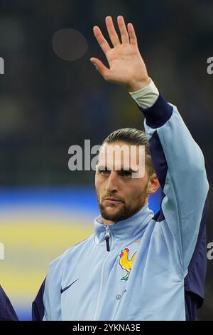 Milan, Italie. 17 novembre 2024. Le Français adrien Rabiot lors du match de football de l'UEFA Nations League entre l'Italie et la France au stade San Siro de Milan, dans le nord de l'Italie - dimanche 17 novembre 2024. Sport - Soccer . (Photo de Spada/LaPresse) crédit : LaPresse/Alamy Live News Banque D'Images