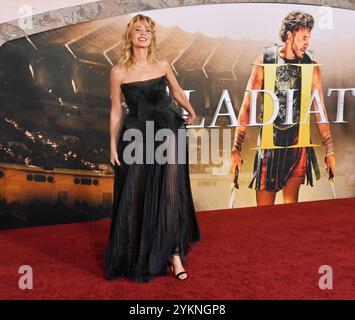 Los Angeles, États-Unis. 18 novembre 2024. Connie Nielsen, membre de la distribution, assiste à la première du film d'aventure dramatique « Gladiator II » au TCL Chinese Theatre dans la section hollywoodienne de Los Angeles le lundi 18 novembre 2024. Scénario : après que sa maison a été conquise par les empereurs tyranniques qui dirigent maintenant Rome, Lucius est forcé d'entrer dans le Colisée et doit regarder son passé pour trouver la force de rendre la gloire de Rome à son peuple. Photo de Jim Ruymen/UPI crédit : UPI/Alamy Live News Banque D'Images