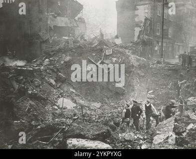 Bombardement de Londres, Angleterre. 1939-1945 Banque D'Images