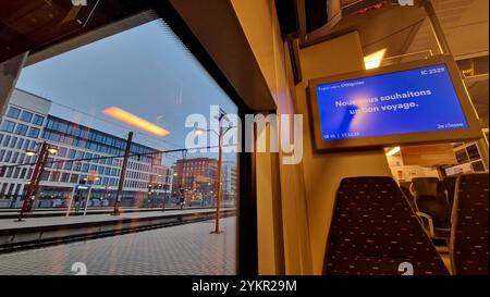 Voyager en train régional belge, Belgique Banque D'Images