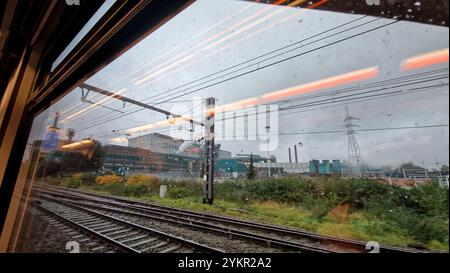 Voyager en train régional belge, Belgique Banque D'Images