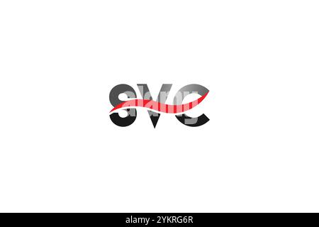 SVE Letter Hexagonal Sheap combinaison logo design, style plat et simple avec logo de lettre de variation de couleur noir et blanc Illustration de Vecteur