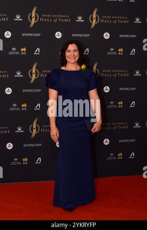 Melbourne, Australie. 18 novembre 2024. Anna Meares assiste au dîner de gala d'induction et de remise des prix du Sport Australia Hall of Fame au Crown palladium de Melbourne. (Photo de Alexander Bogatyrev/SOPA images/SIPA USA) crédit : SIPA USA/Alamy Live News Banque D'Images