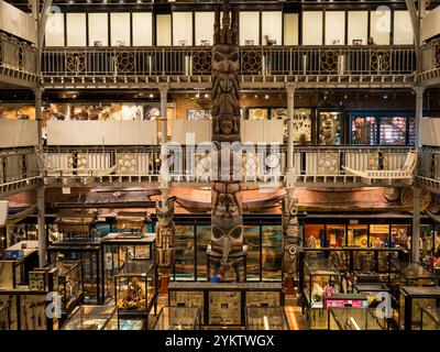 The Collection, Pitt Rivers Museum, contenant les collections archéologiques et anthropologiques de l'Université d'Oxford, Oxford, Angleterre, Royaume-Uni, GB. Banque D'Images