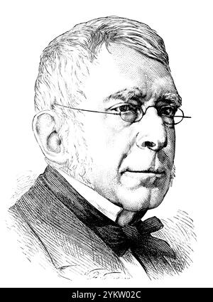 Sir George Biddell Airy, 1801–1892, mathématicien et astronome anglais Banque D'Images