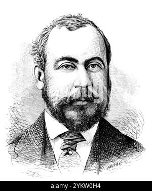 John Lawrence LeConte, 1825 – 1883, entomologiste américain Banque D'Images