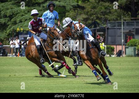 Scène du 131e championnat d'Argentine Open de Polo (espagnol : Campeonato Argentino Abierto de Polo), le plus important tournoi international de polo Banque D'Images