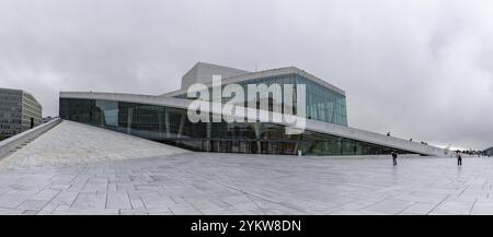 Une photo de l'Opéra d'Oslo Banque D'Images