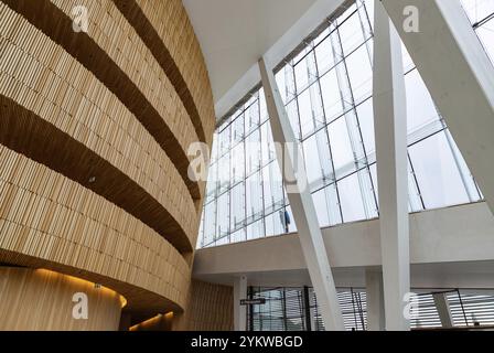 Une image de la décoration intérieure de l'Opéra d'Oslo Banque D'Images