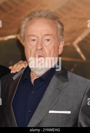 Hollywood, Californie, États-Unis. 18 novembre 2024. Ridley Scott assiste à la première de 'Gladiator II' Los Angeles au TCL Chinese Theatre le 18 novembre 2024 à Hollywood, Californie. Crédit : Jeffrey Mayer/Media Punch/Alamy Live News Banque D'Images