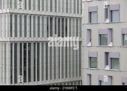 Une image rapprochée de l'architecture des appartements du centre-ville d'Oslo Banque D'Images