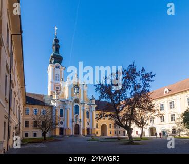 Gratwein-Straßengel : abbaye de rein dans la région de Graz, Steiermark, Styrie, Autriche Banque D'Images