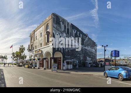 Une image de la murale Touch of Venice, créée en 2012 par Jonas Never Banque D'Images