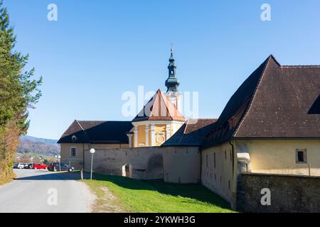 Gratwein-Straßengel : abbaye de rein dans la région de Graz, Steiermark, Styrie, Autriche Banque D'Images