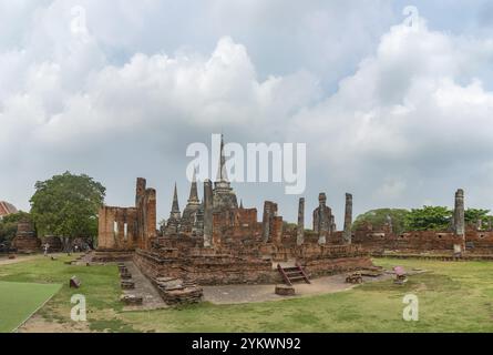 Une photo du temple de Wat Phra si Sanphet Banque D'Images