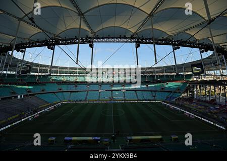 Salvador, Brésil. 19 novembre 2024. Vue générale du stade Arena fonte Nova, avant le match entre le Brésil et l'Uruguay pour la 12e manche des qualifications FIFA 2026, au stade Arena fonte Nova, à Salvador, Brésil, le 19 novembre 2024. Photo : Heuler Andrey/DiaEsportivo/Alamy Live News crédit : DiaEsportivo/Alamy Live News Banque D'Images