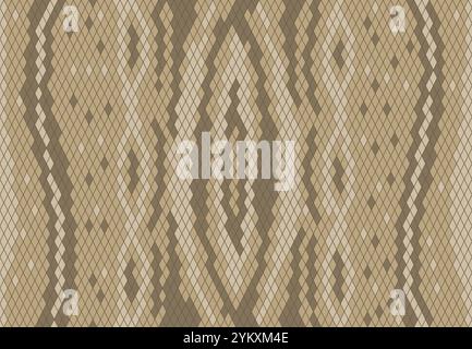 Motif sans couture abstrait en peau de serpent Illustration de Vecteur