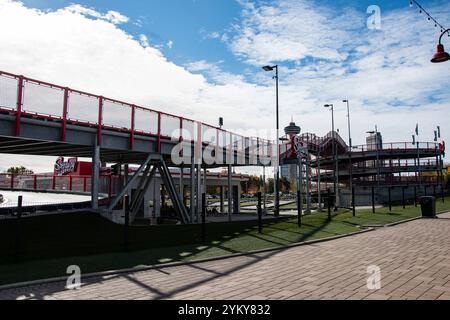 Circuit de course Niagara Speedway sur Cliffton Hill à Niagara Falls, Ontario, Canada Banque D'Images