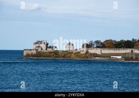 Vue de Old Fort Niagara à Youngstown New York États-Unis depuis Niagara-on-the-Lake, Ontario, Canada Banque D'Images