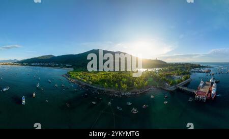 16 juin 2023 : vue sur la ville de Da Nang tôt le matin Banque D'Images