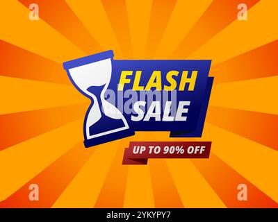 Bannière de vente ou de promotion pour la vente au détail ou le commerce électronique. Illustration de Vecteur