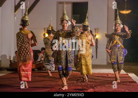 Spectacle de danse d'Angkor à Siem Reap, Cambodge Banque D'Images