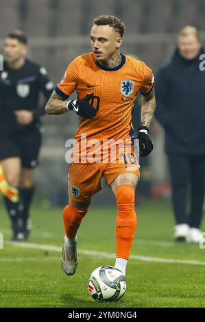 Zenica, Bosnie-Herzégovine. 19 novembre 2024. Zenica, 19-11-2024. Stade Bilino Polje. UEFA Nations League saison 2024/2025. Bosnie-Herzégovine - pays-Bas. Joueur néerlandais Noa Lang Credit : Pro Shots/Alamy Live News Banque D'Images