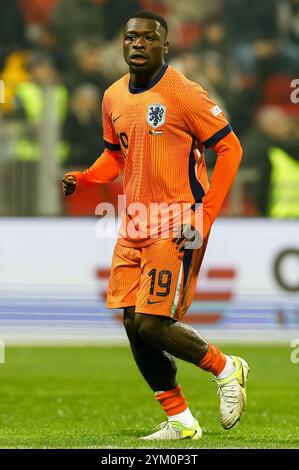 Zenica, Bosnie-Herzégovine. 19 novembre 2024. Zenica, 19-11-2024. Stade Bilino Polje. UEFA Nations League saison 2024/2025. Bosnie-Herzégovine - pays-Bas. Joueur néerlandais Brian Brobbey. Crédit : Pro Shots/Alamy Live News Banque D'Images